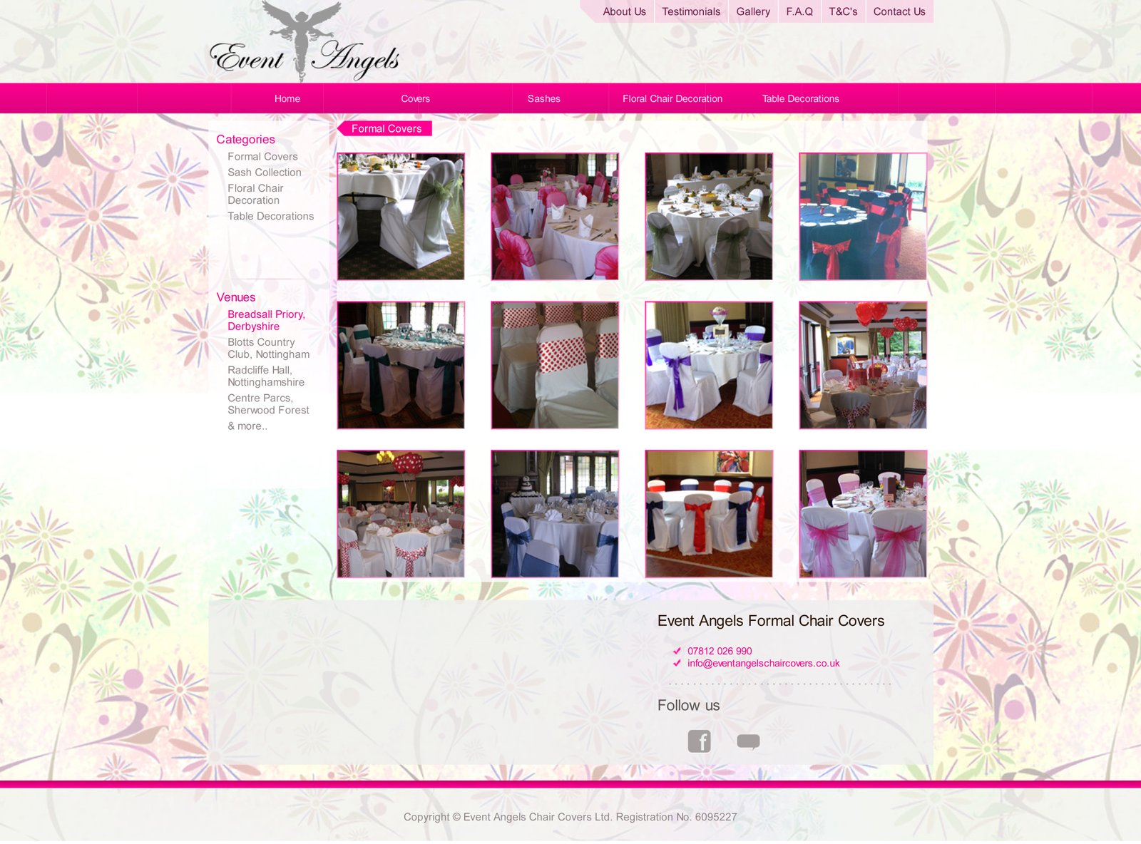 Event Angels Chair Covers Smithyonline Co Uk